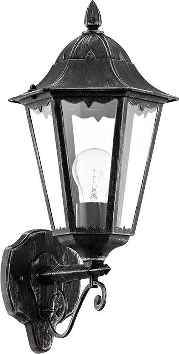 Applique-Contemporanea-Da-Esterno-Navedo-1-Luce-Alluminio-Nero-E-Argento