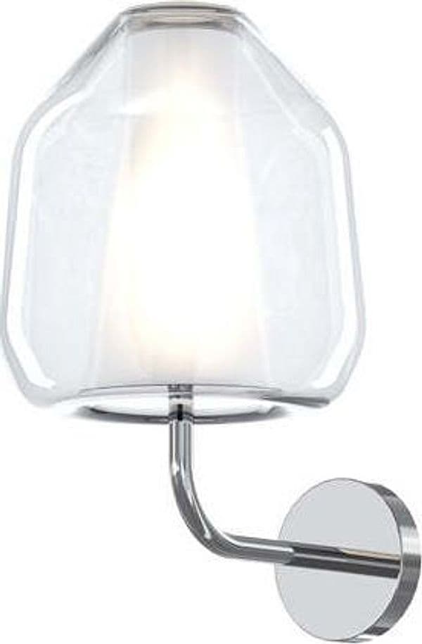 Applique-Contemporanea-Double-Skin-Beta-Metallo-Cromo-Vetro-Trasp.-1-Luce-E27