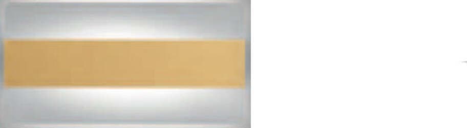 Applique-Contemporanea-Doup-Metallo-Oro-Opaco-Led-16W