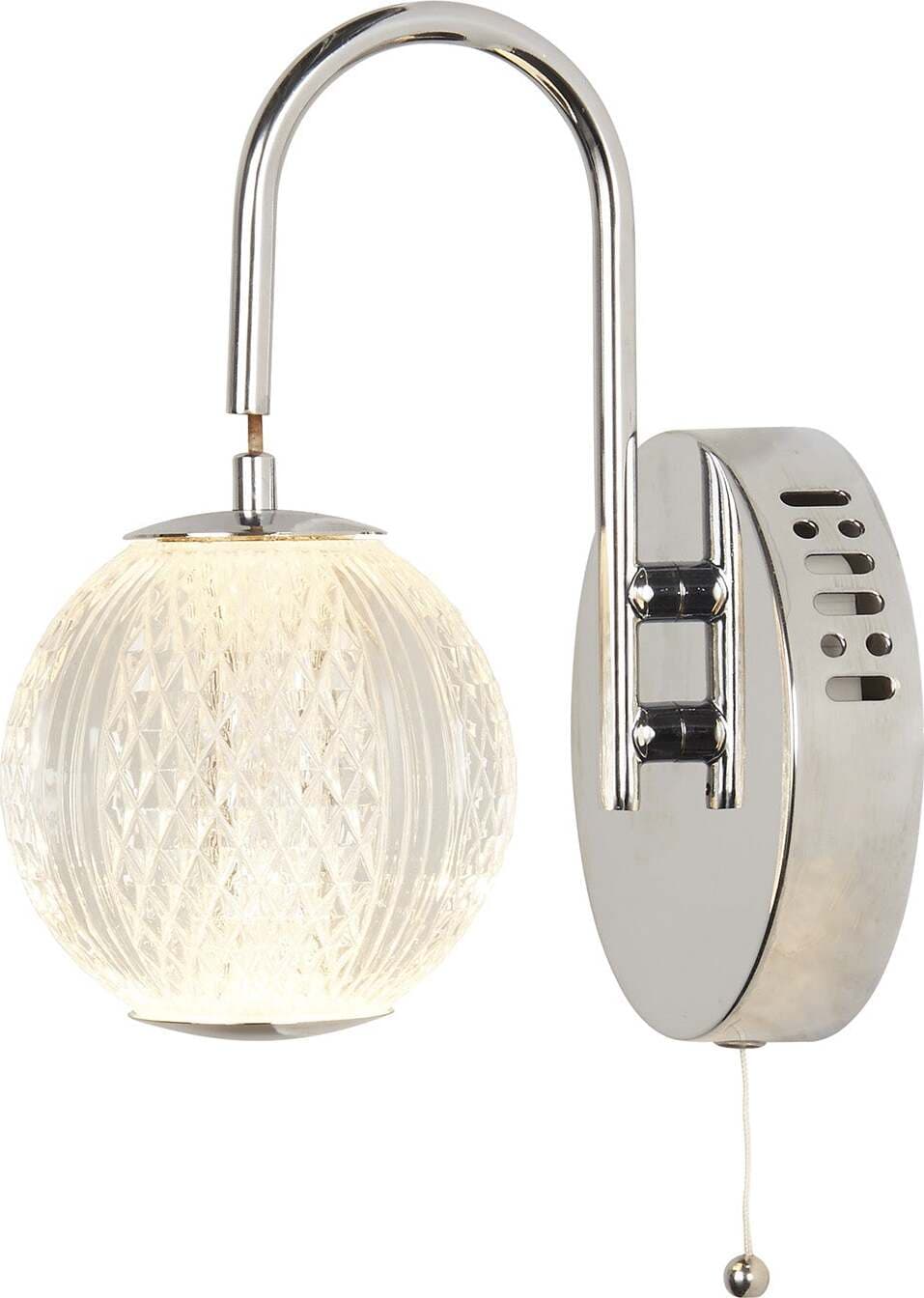 Applique-Contemporanea-Fascino-Acciaio-Cromo-Policarbonato-Led-8W-3000K
