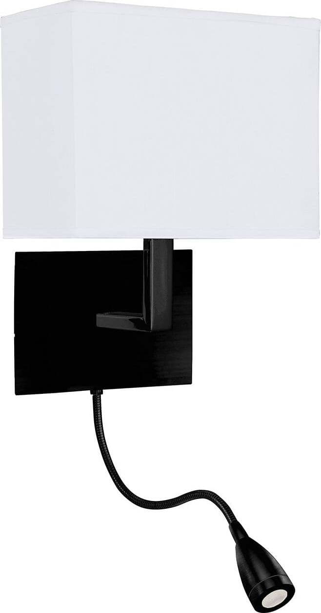 Applique-Contemporanea-Hotel-Acciaio-Nero-Tessuto-1-Luce-E27