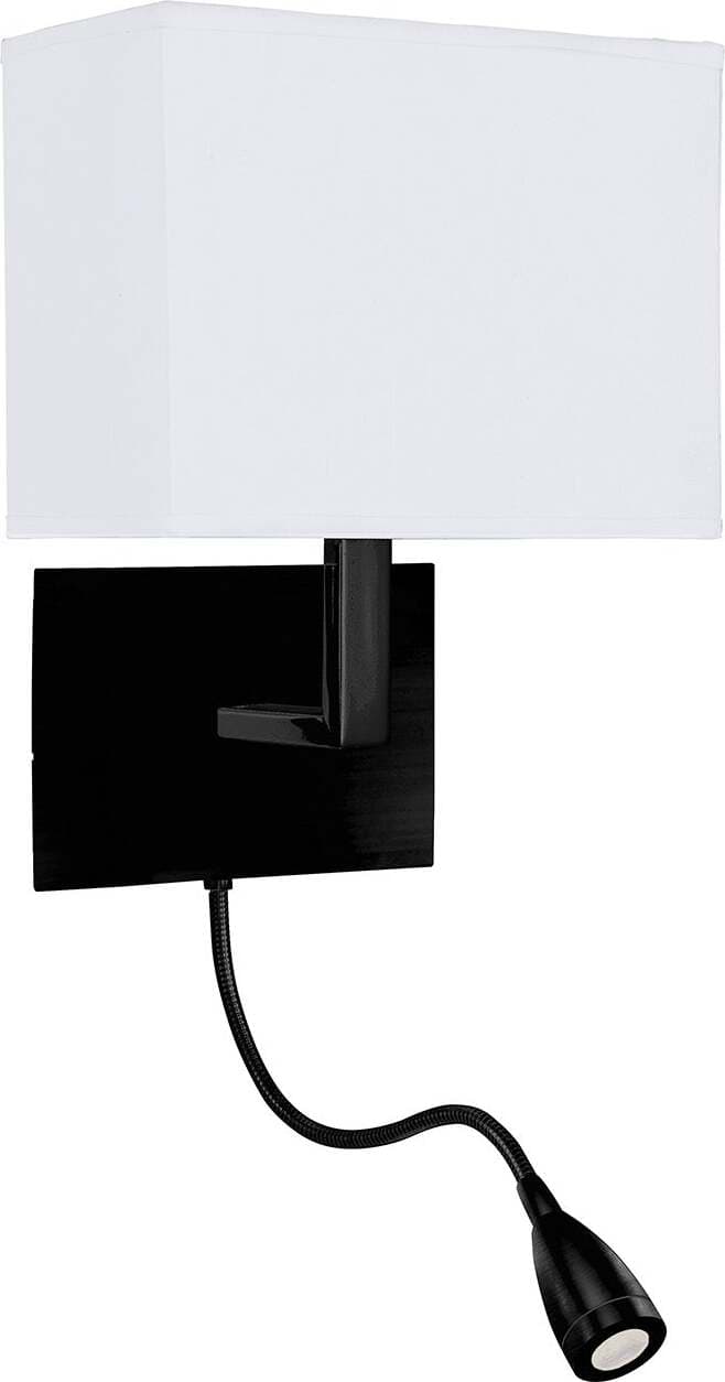 Applique-Contemporanea-Hotel-Acciaio-Nero-Tessuto-1-Luce-E27