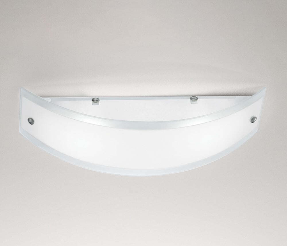 Applique-Contemporanea-Lecce-Metallo-Cromo-Vetro-Serigrafato-Bianco-1-Luce-27Cm