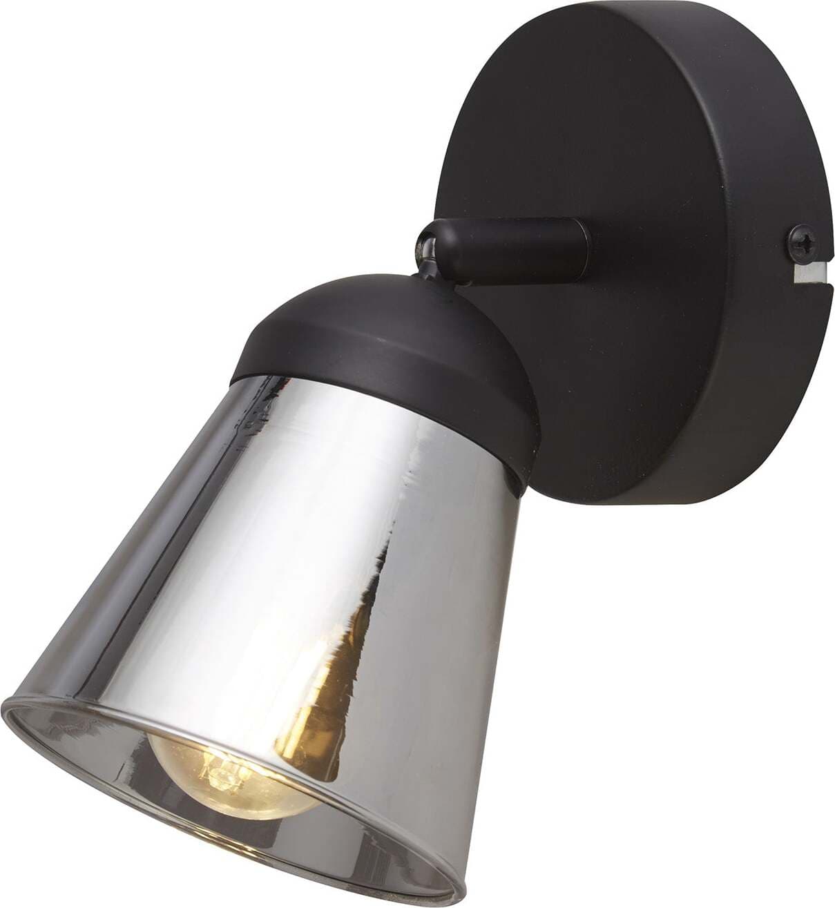 Applique-Contemporanea-Mega-Acciaio-Nero-Fumè-1-Luce-E14
