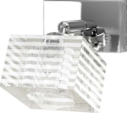 Applique-Contemporanea-Metropolitan-Metallo-Cromo-Vetro-Trasparente-1-Luce-G9