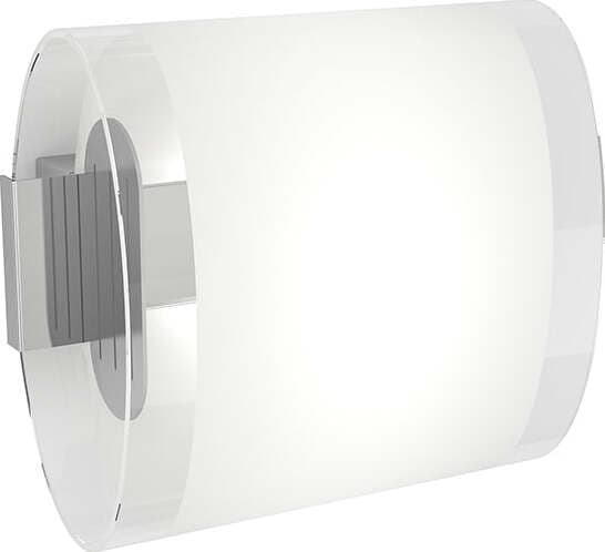 Applique-Contemporanea-Oval-Tube-Metallo-Cromo-Vetro-Satinato-Trasp-1-Luce-G9