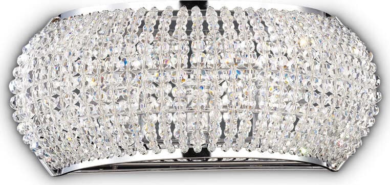 Applique-Contemporanea-Pasha'-Metallo-Cristallo-Cromo-3-Luci-G9-3W-3000K