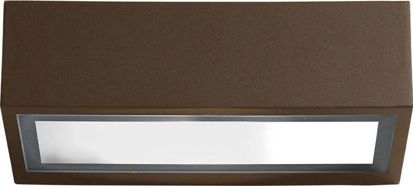 Applique-Contemporanea-Pathio-Alluminio-Ruggine-1-Luce-E27