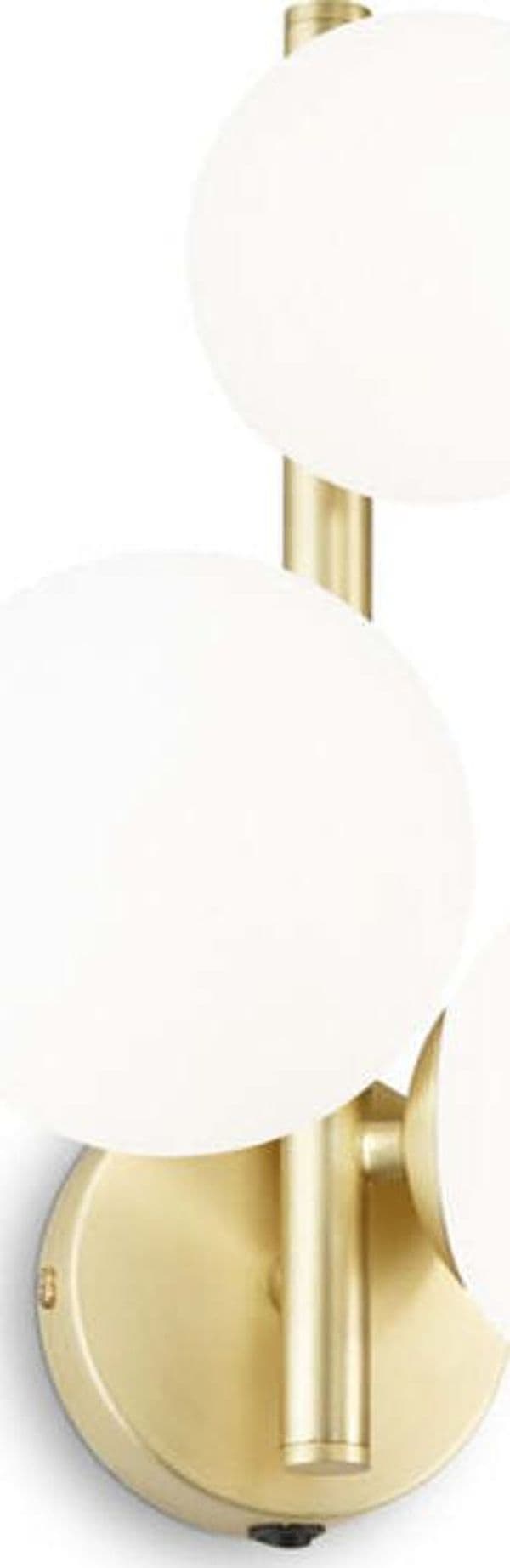 Applique-Contemporanea-Perlage-Metallo-Ottone-3-Luci-G9-3W-3000K-Luce-Calda
