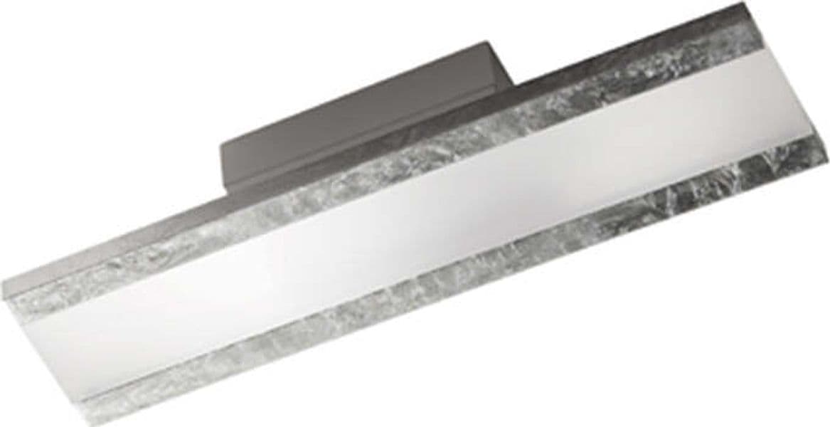 Applique-Contemporanea-Rail-Alluminio-Foglia-Argento-Led-34W