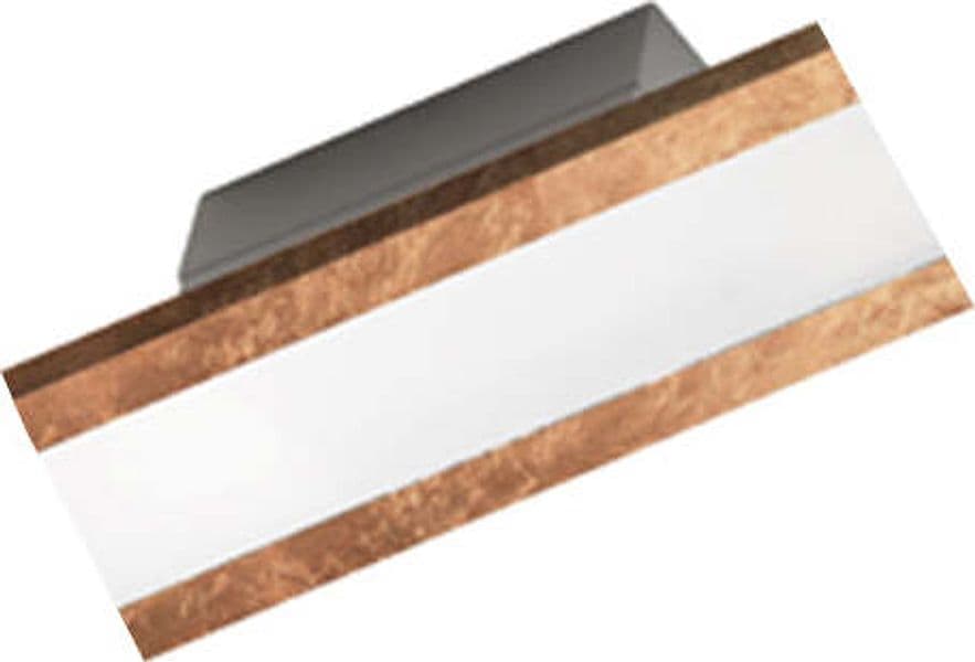 Applique-Contemporanea-Rail-Alluminio-Foglia-Rame-Led-14W