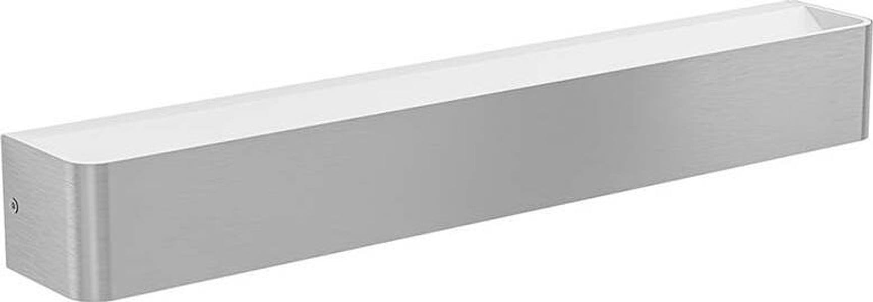 Applique Contemporanea Sania 5 Led Acciaio Grigio E Bianco Nichel Opaco