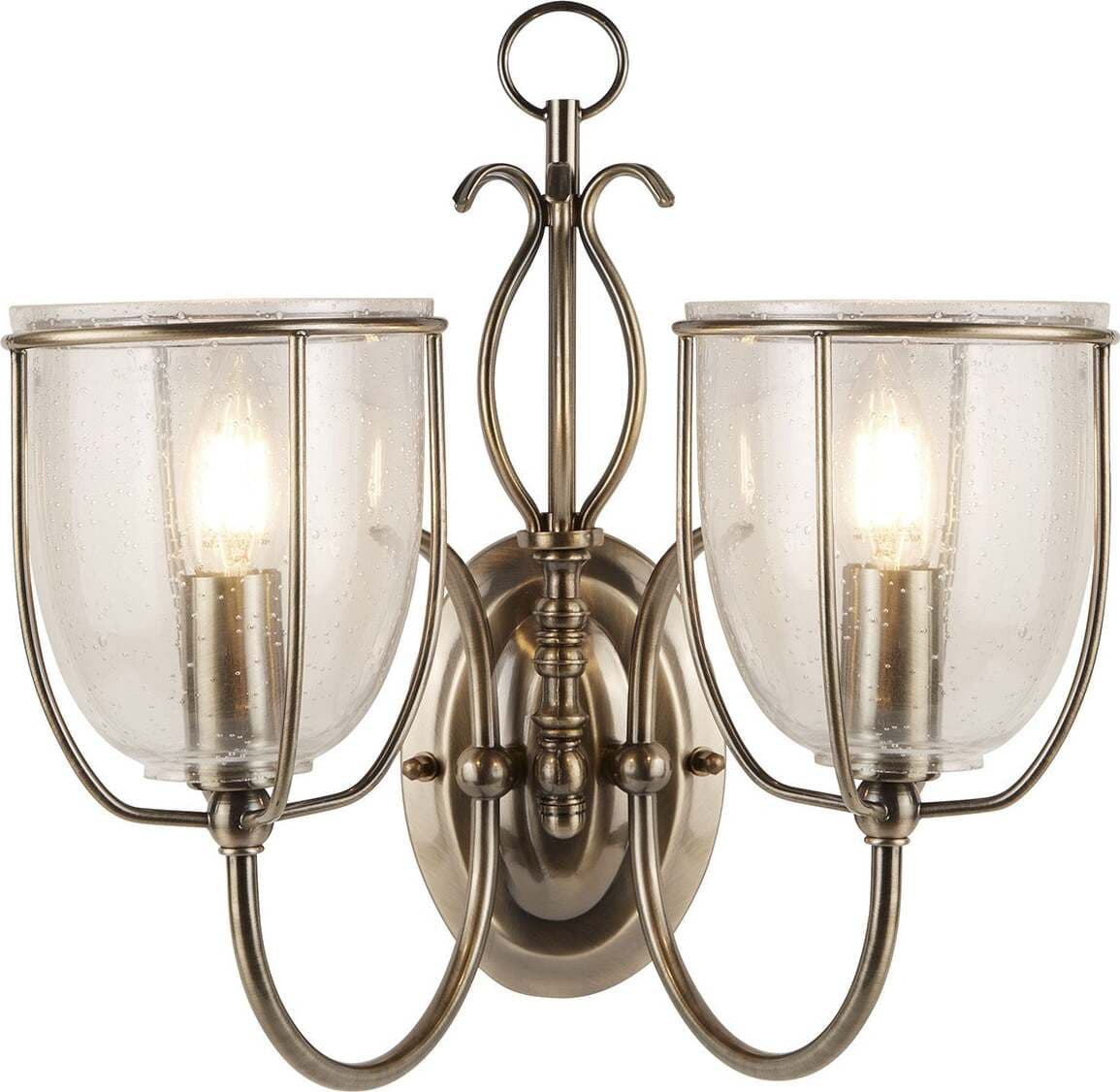 Applique-Contemporanea-Silhouette-Acciaio-Ottone-Vetro-2-Luci-E14
