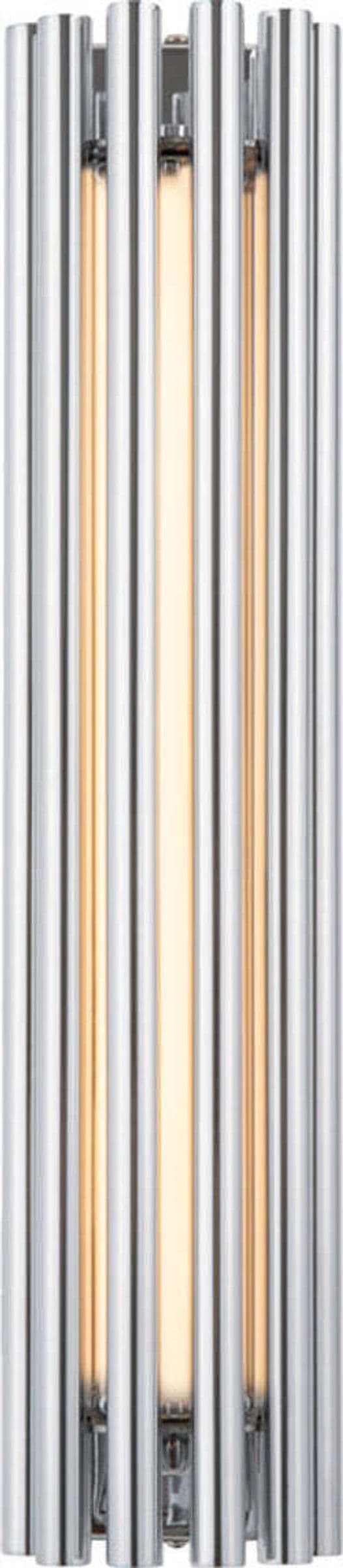 Applique-Contemporanea-Sonata-Led-Alluminio-Cromo-Diffusore-Vetro-Trasparente
