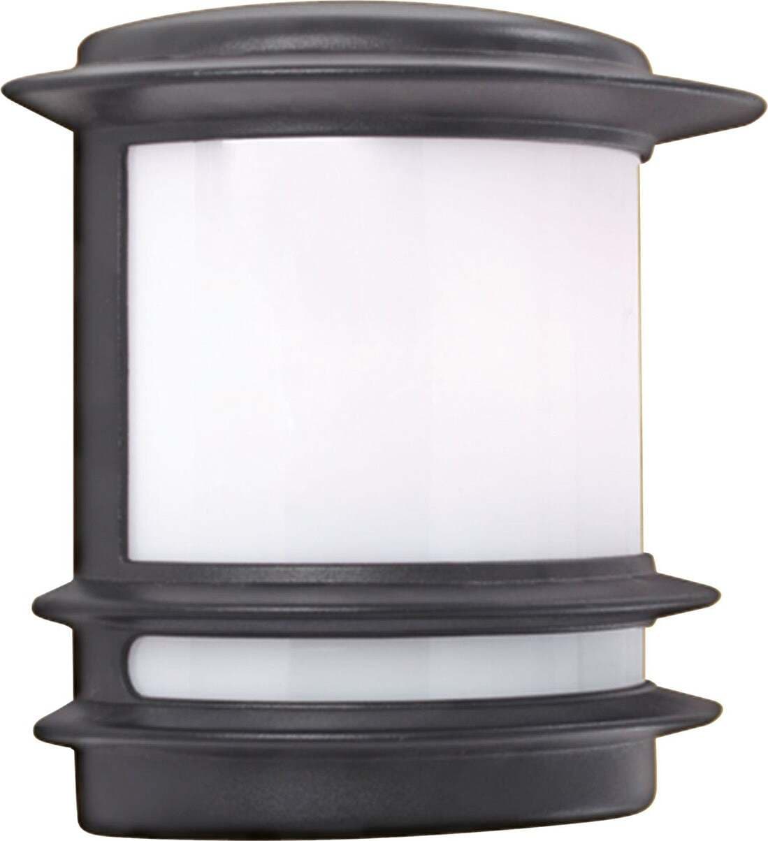 Applique-Contemporanea-Stroud-Alluminio-Nero-Policarbonato-1-Luce-E27