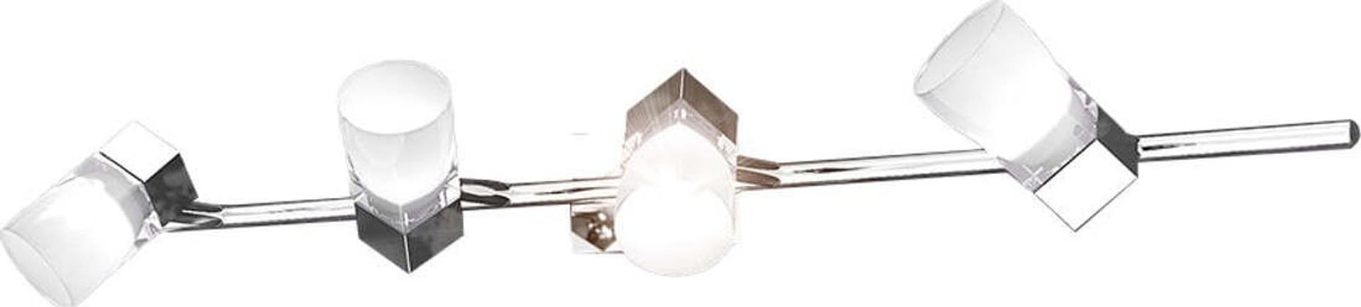 Applique-Contemporanea-Sunny-Metallo-Cromo-Vetro-Satinato-4-Luci-G9