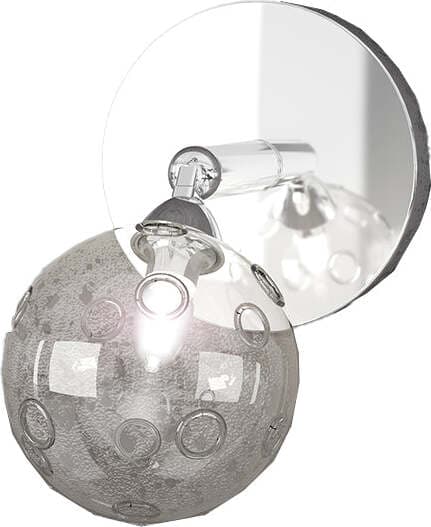 Applique-Contemporanea-Super-Ball-Metallo-Cromo-Vetro-Pirex-1-Luce-G9