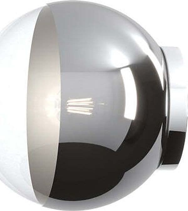 Applique-Contemporanea-Target-Metallo-Cromo-Vetro-Cromo-E-Trasparente-1-Luce-E14