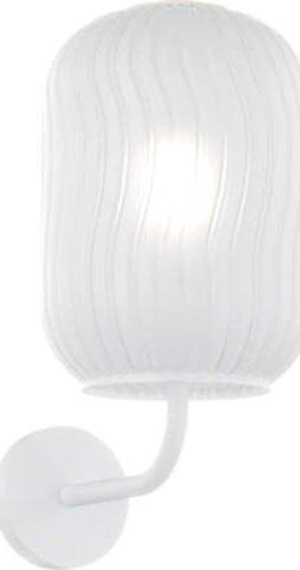 Applique-Contemporanea-Tender-Metallo-Bianco-Vetro-Bianco-Fog-1-Luce-E27