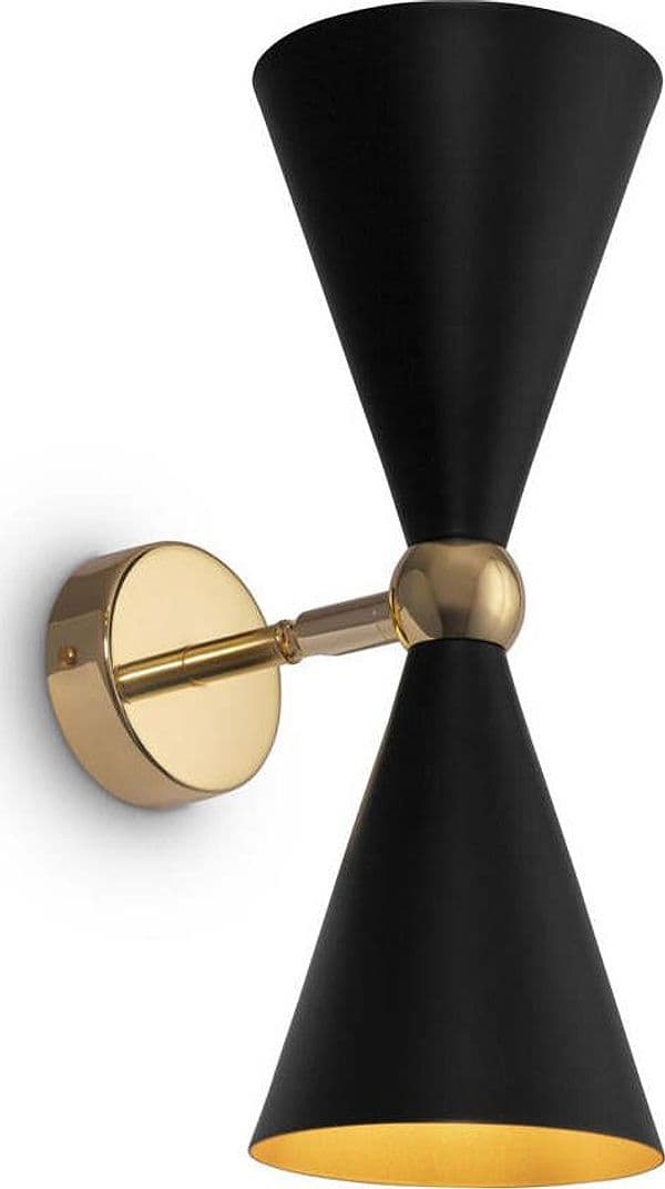 Applique-Contemporanea-Vesper-Struttura-E-Diffusori-In-Metallo-Nero-E-Oro-2-Luci