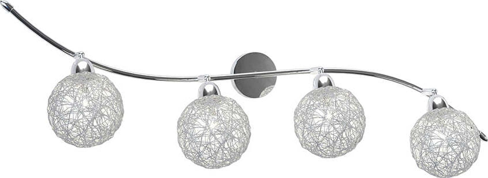 Applique-Contemporaneo-Orizz-Willow-Metallo-Cromo-Diffusore-Alluminio-4-Luci-G9