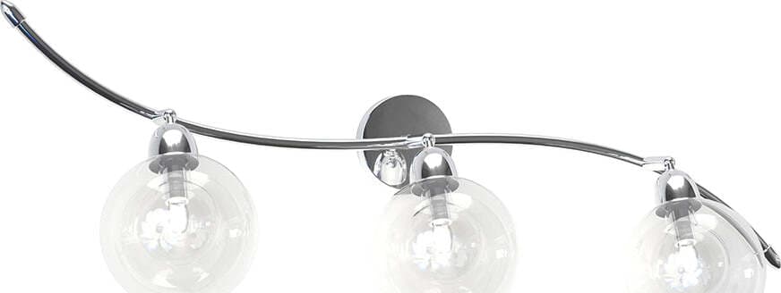 Applique-Contemporaneo-Orizz-Willow-Metallo-Cromo-Vetro-Trasparente-3-Luci-G9