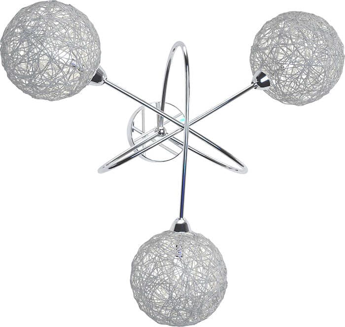 Applique-Contemporaneo-Willow-Metallo-Cromo-Diffusore-Alluminio-3-Luci-G9