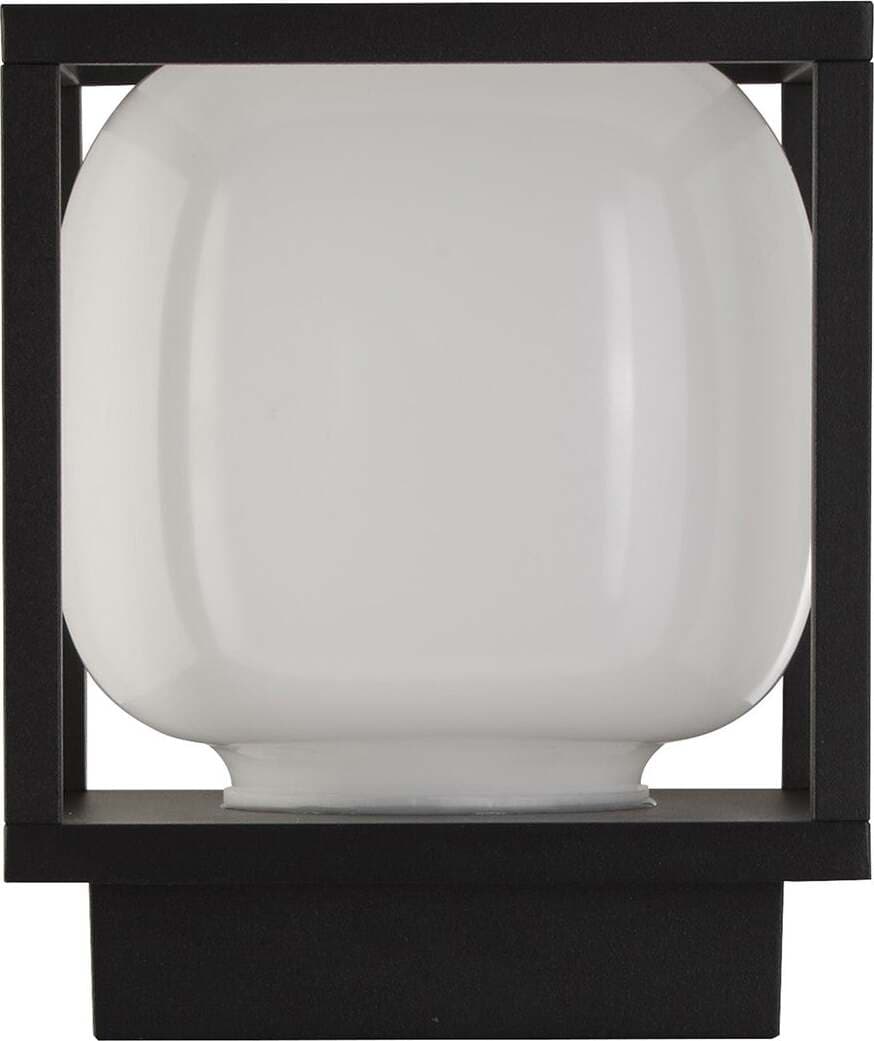Applique-Da-Esterno-Atene-Alluminio-Bianco-Policarbonato-Nero-Led-9W-3000K