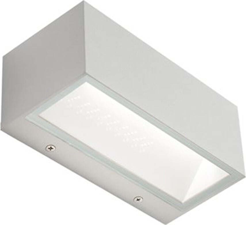 Applique-Da-Esterno-Grande-Biemissione-Box-Alluminio-Bianco-20W-Led-4000K