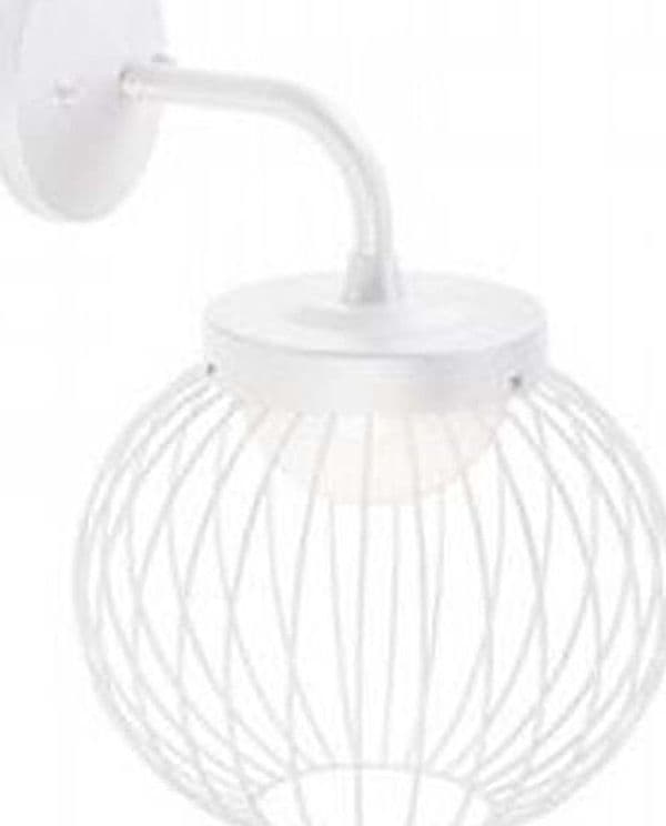 Applique-Da-Esterno-Moderna-Cage-Alluminio-E-Termoplastica-Bianco-Led-20W-4000K