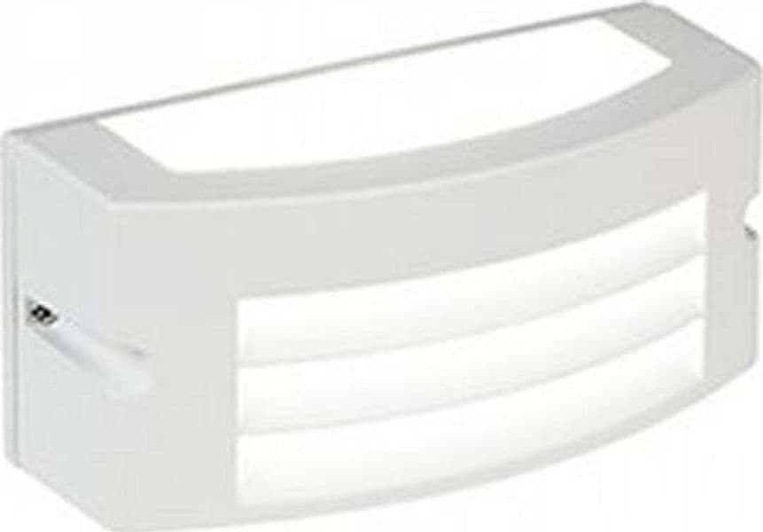 Applique-Da-Esterno-Moderna-Kobe-Alluminio-E-Termoplastica-Bianco-Led-10W-4000K