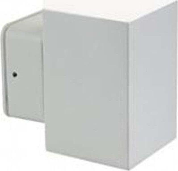 Applique-Da-Esterno-Moderna-Kube-Alluminio-E-Termoplastica-Grigio-Led-7W-4000K