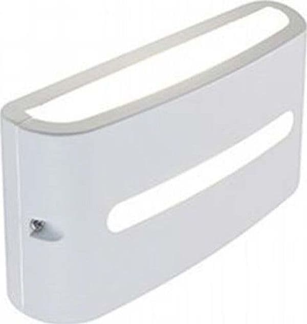 Applique-Da-Esterno-Moderna-Post-Alluminio-E-Termoplastica-Bianco-Led-10W-3000K