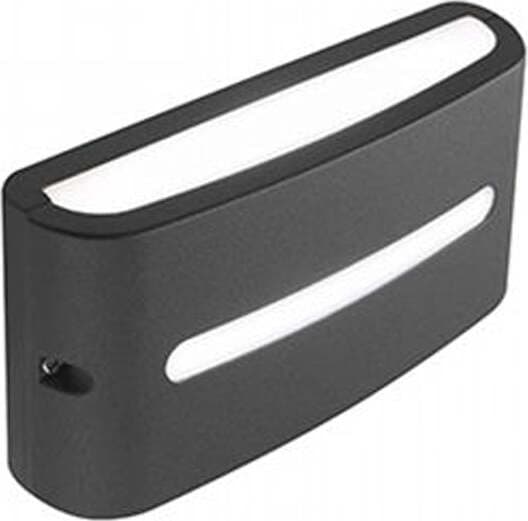 Applique-Da-Esterno-Moderna-Post-Alluminio-E-Termoplastica-Grigio-Led-10W-4000K