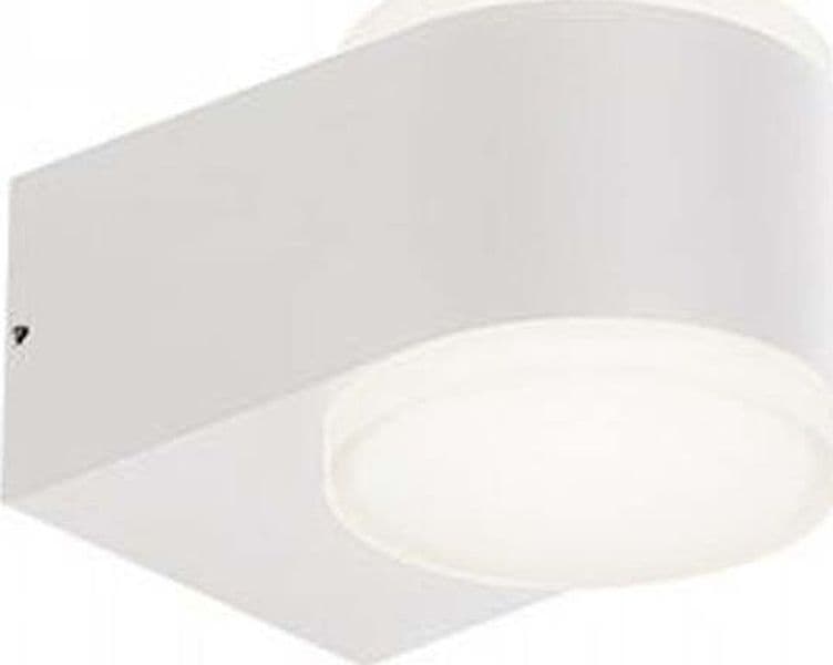 Applique-Da-Esterno-Moderna-Ring-Alluminio-E-Termoplastica-Bianco-Led-4+4W-4000K