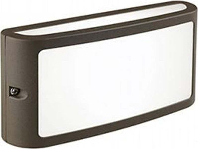 Applique-Da-Esterno-Moderna-Screen-Alluminio-E-Termoplastica-Caffè-Led-10W-4000K