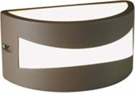 Applique-Da-Esterno-Moderna-Tibet-Alluminio-E-Termoplastica-Caffè-Led-10W-4000K