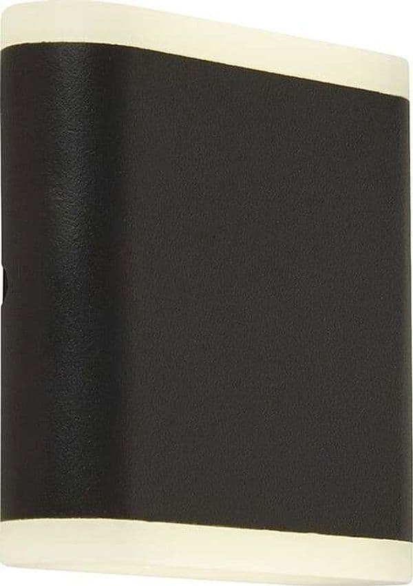 Applique-Da-Esterno-Stratford-Alluminio-Bianco-Policarbonato-Nero-Led-4W-4000K