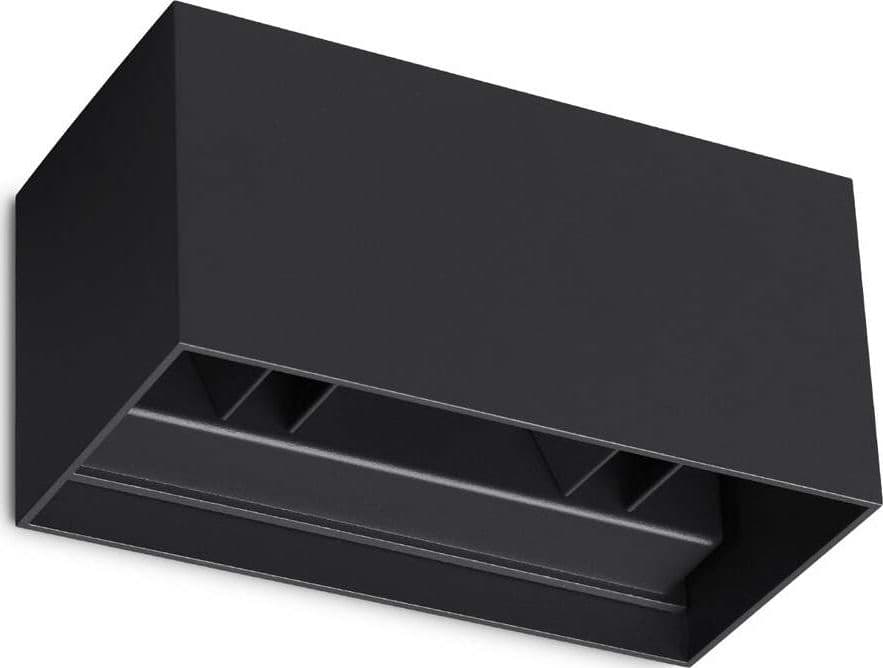 Applique-Da-Parete-Contemporanea-Atom-Alluminio-Nero-Led-25W-3000K-Ip54
