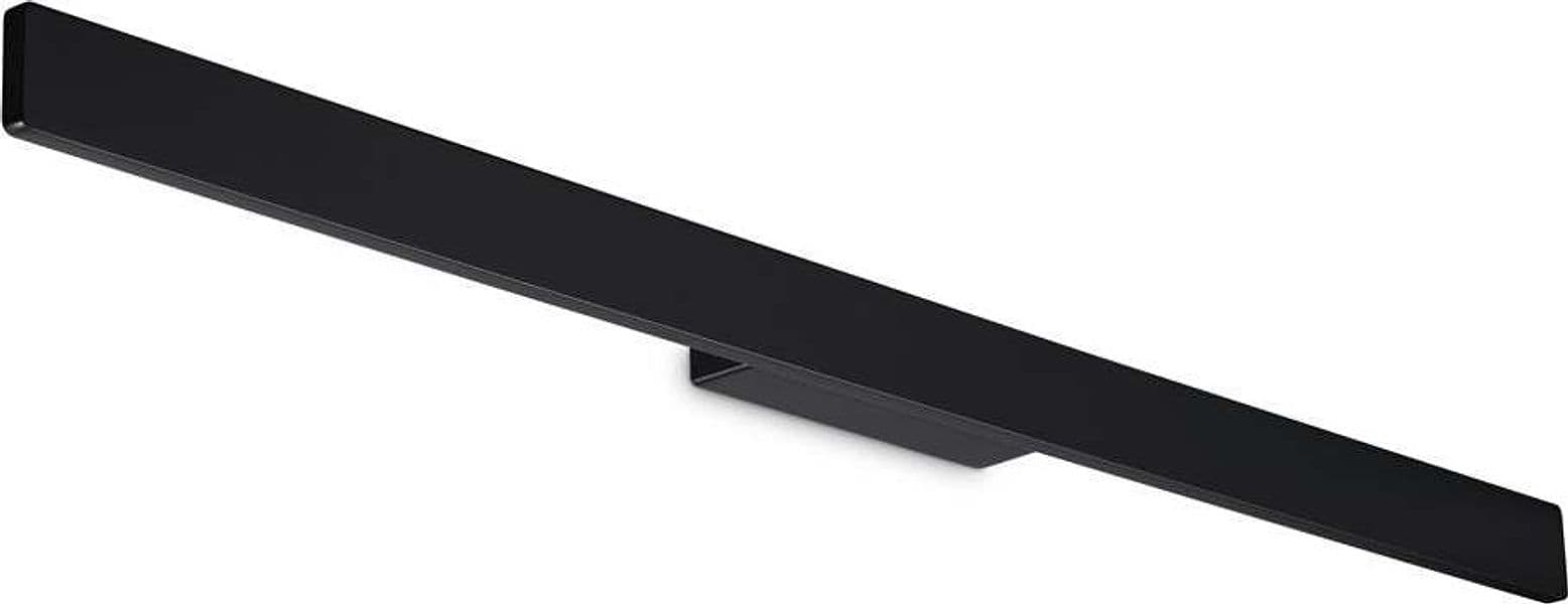 Applique-Da-Parete-Contemporanea-Linea-Alluminio-Nero-Led-20W-3000K-Ip54