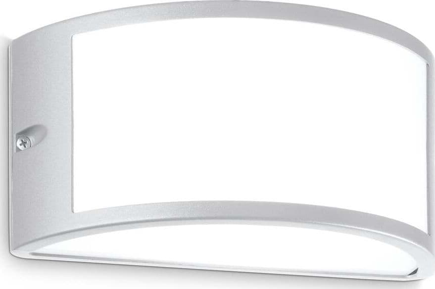 Applique-Da-Parete-Contemporanea-Rex-Alluminio-Grigio-E27-60W-Ip44