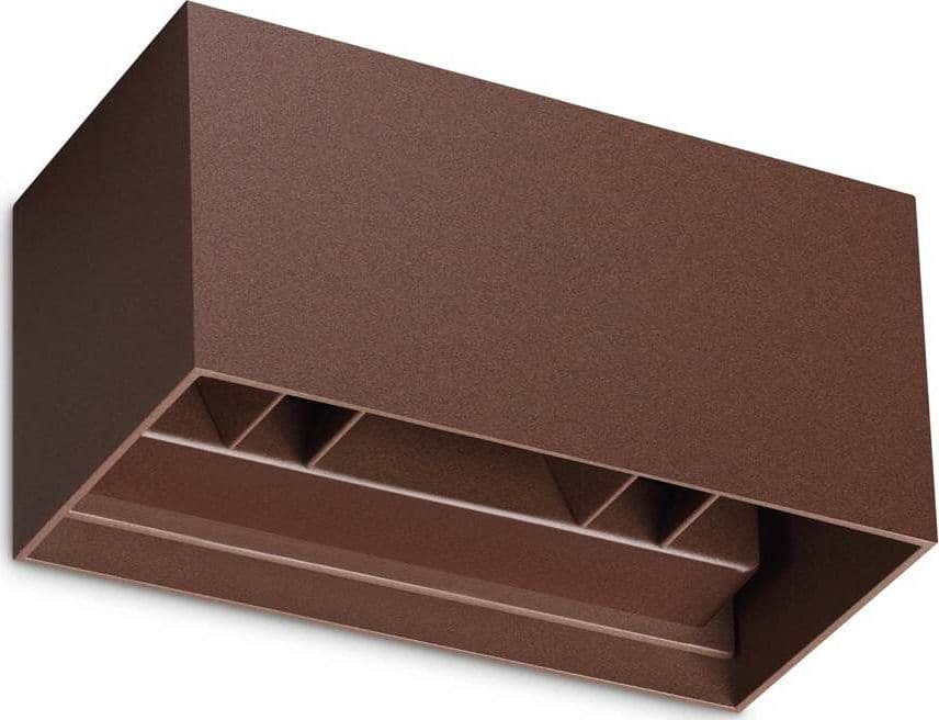 Applique-Da-Parete-Contemporaneo-Atom-Alluminio-Coffee-Led-25W-3000K-Ip54