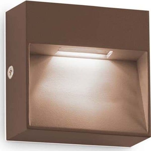 Applique-Da-Parete-Contemporaneo-Dedra-Alluminio-Coffee-Led-1,5W-3000K-Ip65