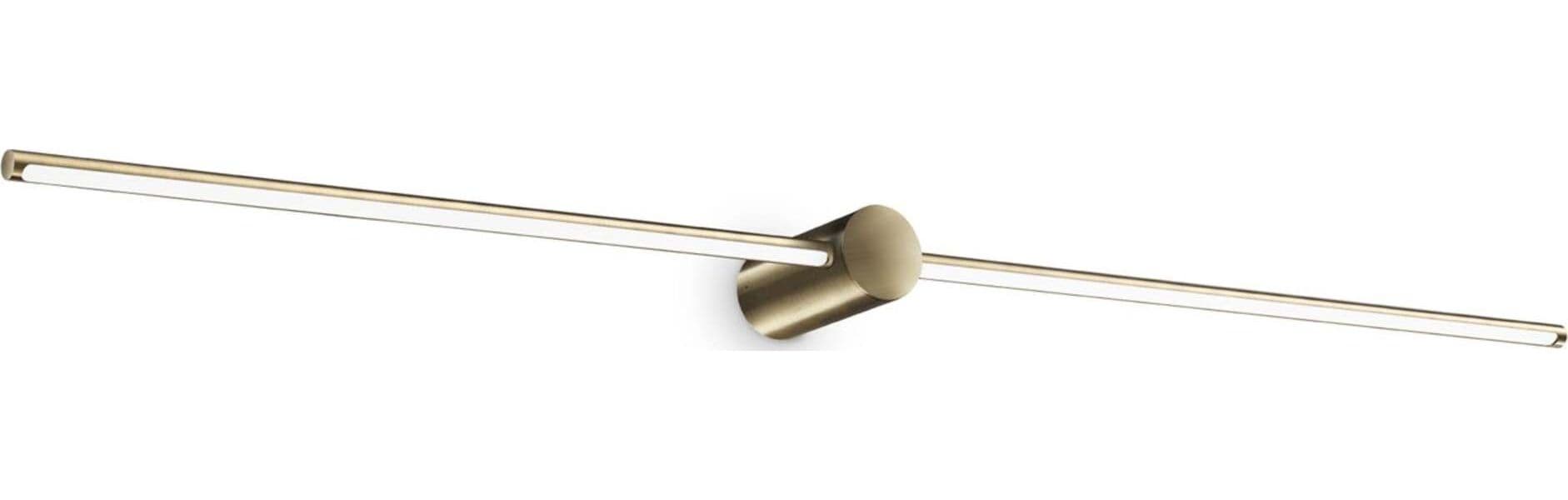 Applique-Da-Parete-Contemporaneo-Filo-Alluminio-Ottone-Led-16W-3000K-Ip44