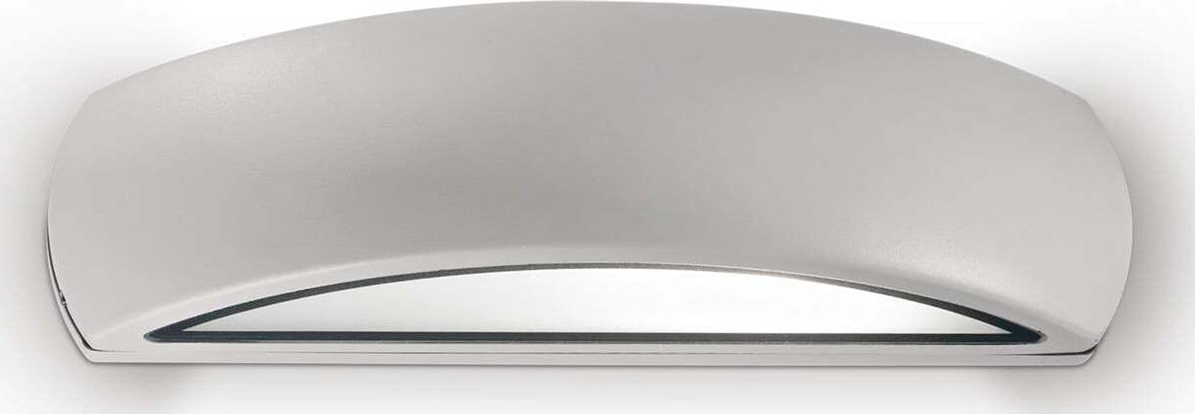 Applique-Da-Parete-Contemporaneo-Giove-Alluminio-Grigio-Luce-E27-60W-3000K-Ip54