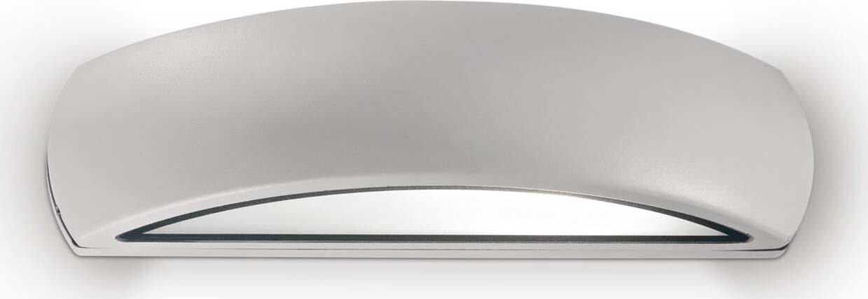 Applique-Da-Parete-Contemporaneo-Giove-Alluminio-Grigio-Luce-E27-60W-3000K-Ip54