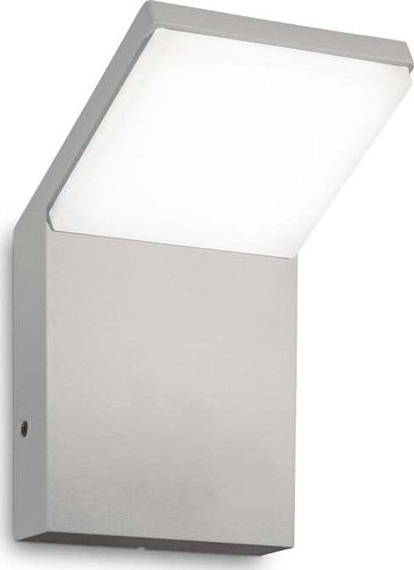 Applique-Da-Parete-Contemporaneo-Style-Alluminio-Grigio-Led-9W-4000K-Ip54