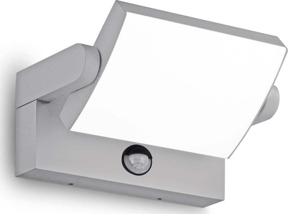 Applique-Da-Parete-Contemporaneo-Swipe-Alluminio-Grigio-Led-21W-3000K-Ip54