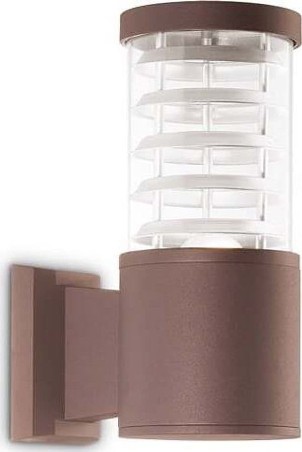 Applique-Da-Parete-Contemporaneo-Tronco-Alluminio-Coffee-E27-42W-Ip44