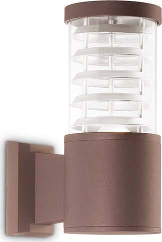 Applique-Da-Parete-Contemporaneo-Tronco-Alluminio-Coffee-E27-42W-Ip44